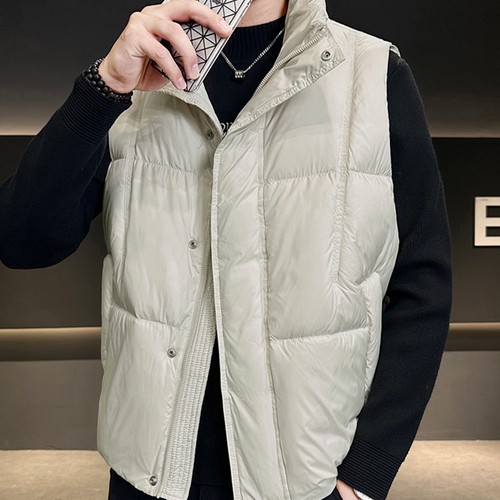 时尚ins宽松运动羽绒服马甲男士