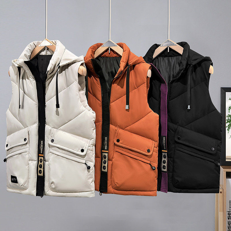 秋冬新款三防工装马甲男青少年宽松外套加厚防寒保暖棉坎肩背心潮,男装,常规马甲,淘宝优惠券,粉丝福利购,淘宝优惠卷