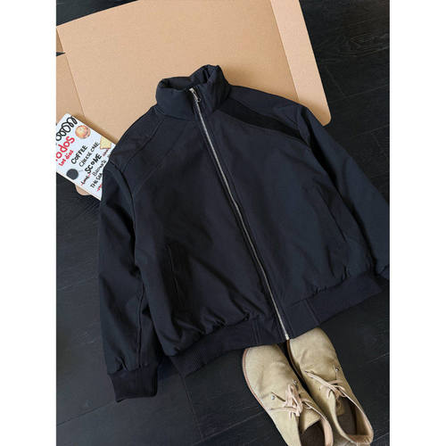 美式解构立领棒球服休闲运动棉衣