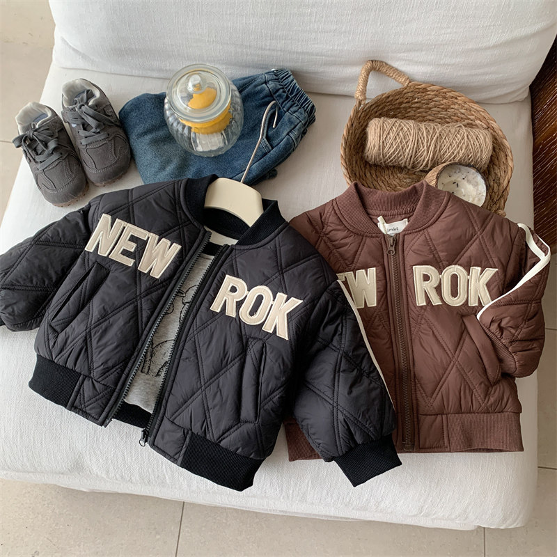 男童棉服外套冬款加绒加厚棒球服儿童菱格纹飞行夹克棉衣,童装/婴儿装/亲子装,棉袄/棉服,淘宝优惠券,粉丝福利购,淘宝优惠卷