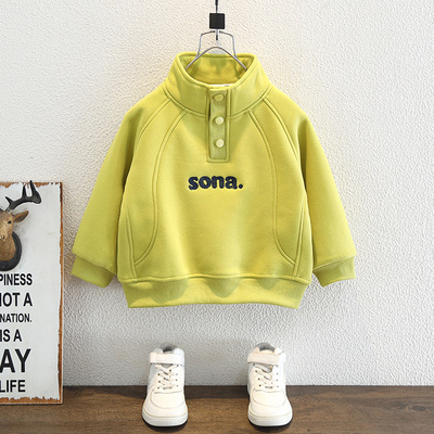 儿童卫衣2025秋季新款韩版秋冬款