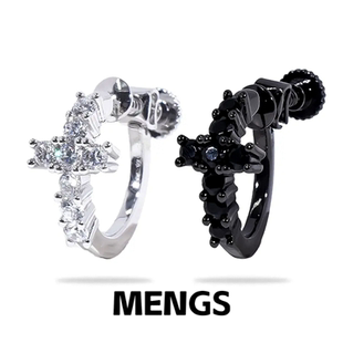 十字架耳夹男女高级耳环独特设计欧美潮流百搭情侣耳饰