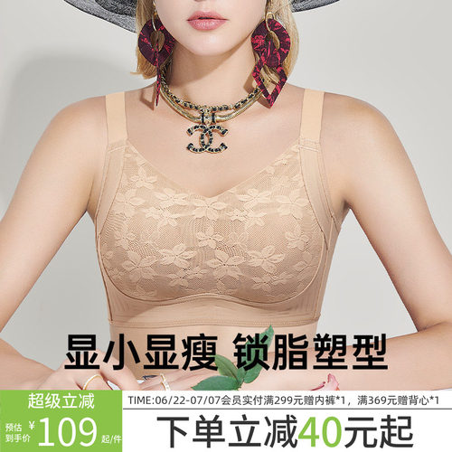 润微大胸显小显瘦提拉全罩杯大码