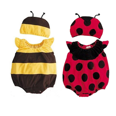 外贸出口婴儿全棉卡通短袖包屁衣