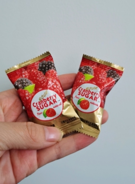 ococo蔓越莓味果汁软糖500gQ弹结婚喜糖年货办公室糖果解馋小零食