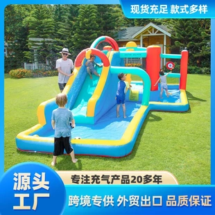小型充气滑梯充气跳床家用 博士豚儿童充气城堡小型家用城堡