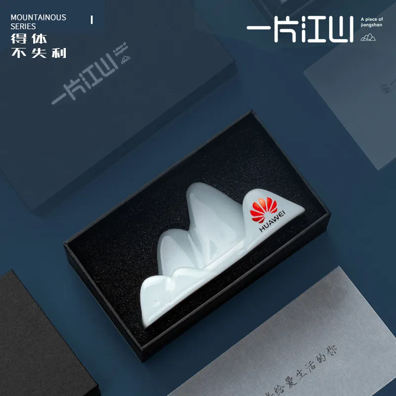 创意文创陶瓷礼品logo会议商务客户纪念品伴手礼实用摆件教师节
