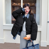 现货25607kp325k478撞色拼接羽，女装羽绒服，丽人依阁