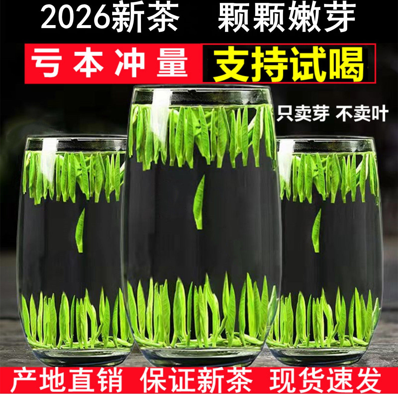 雀舌单芽500g绿茶茶叶竹叶茶青新茶四川明前散装