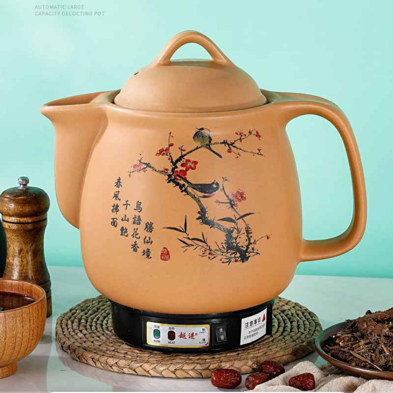 越进中药壶自动家用煎药锅多功能煲汤锅电煎药罐陶瓷壶厂家