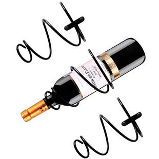 简约单瓶壁挂式葡萄酒架 创意红酒瓶展示架 金属悬挂式酒架