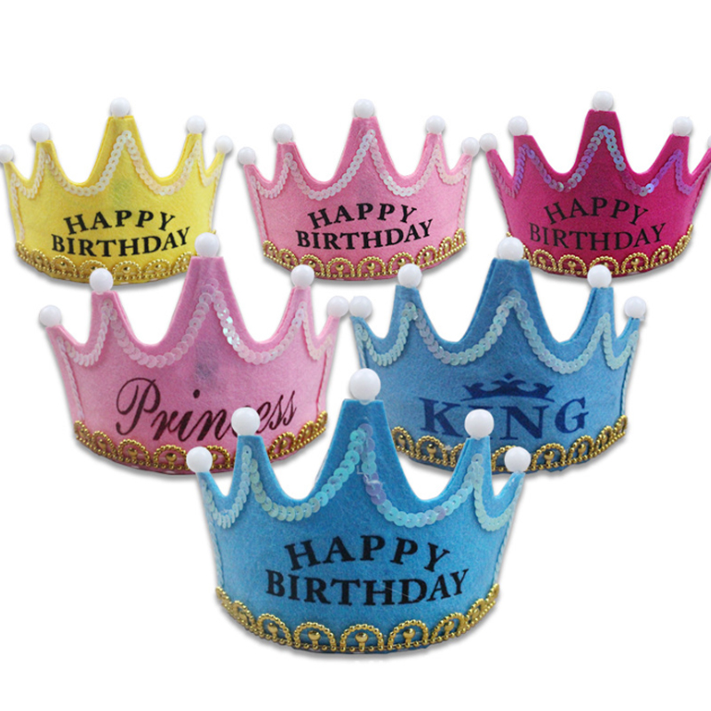 蛋糕装饰儿童生日帽发光帽