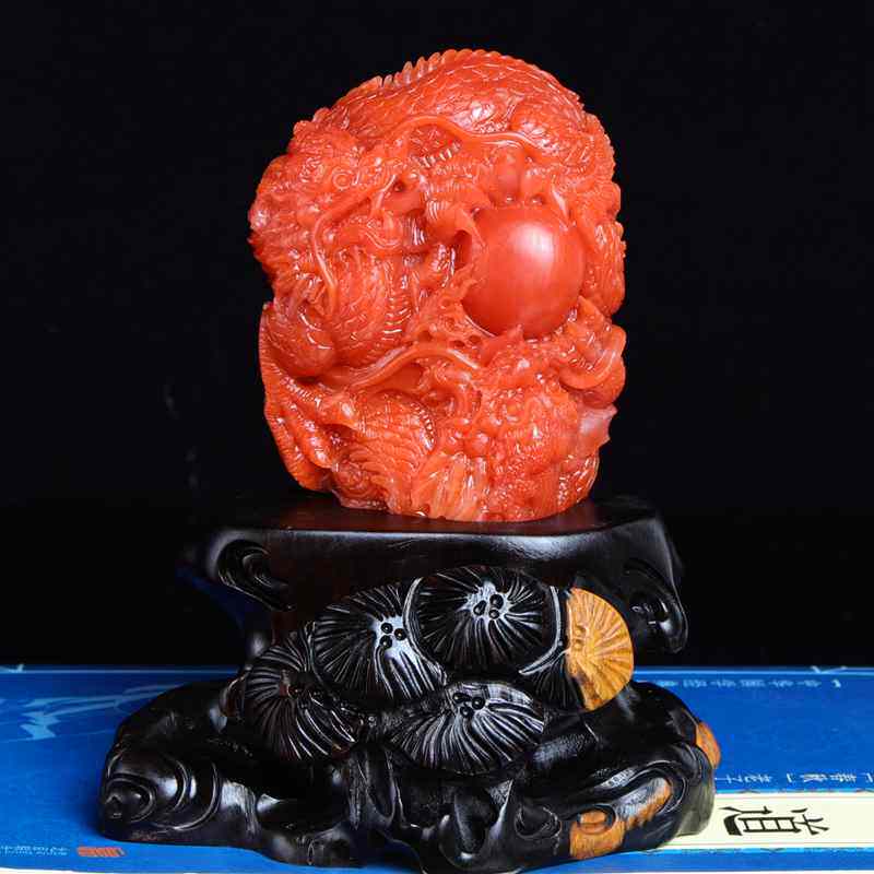 孤品天然传承级满色满肉保山南红龙摆件居家风水招财摆件饰品礼物