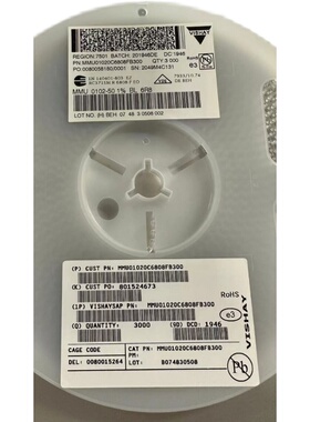 VISHAY金属膜色环圆柱晶圆电阻MMU0102 1.5K 3K48 51R 0R50PPM 1%