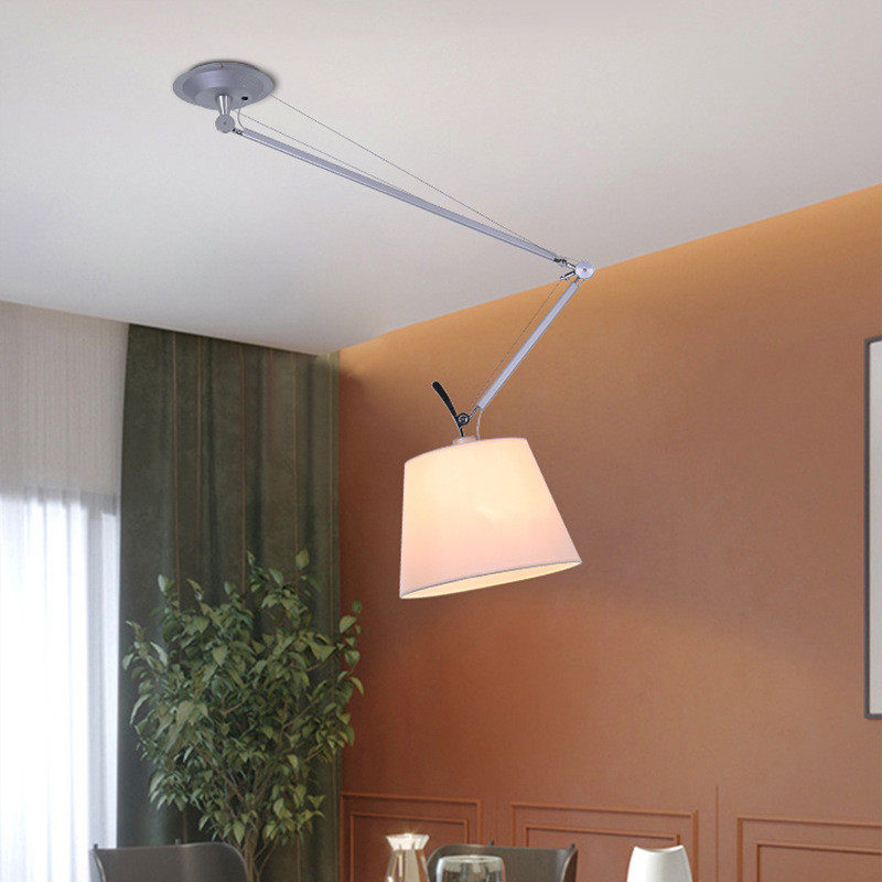 意大利机械臂长臂吸顶灯餐厅书房客厅吊灯可调节折叠伸缩双头吊灯