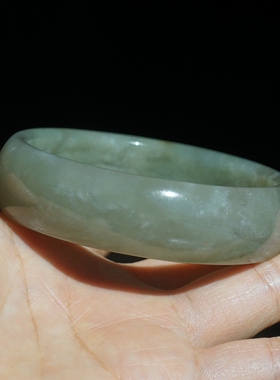 28#内径60mm和田玉手镯天然正品轮胎圈手镯