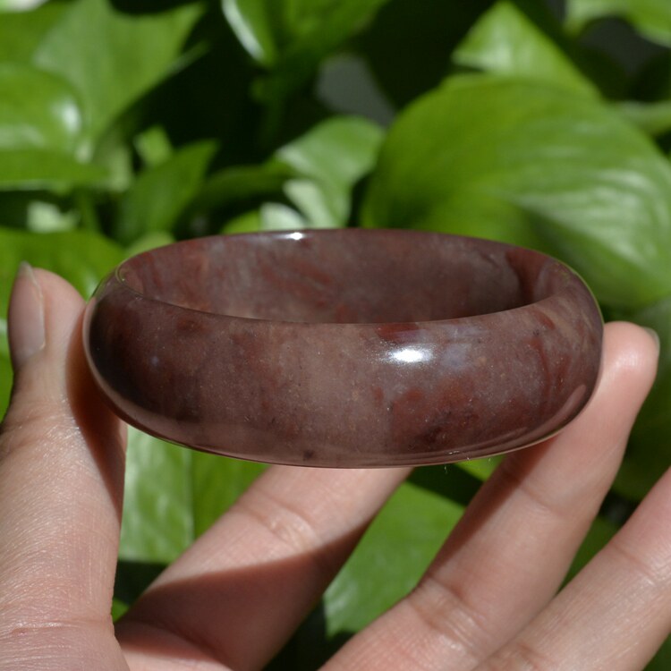 33#内径55.5圈正品纯天然新疆金丝玉紫罗兰手镯紫色紫气东来