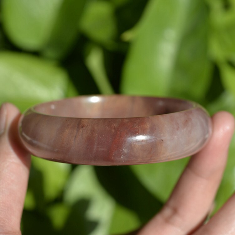 内径58.5圈59#正品纯天然新疆金丝玉紫罗兰手镯紫色紫气东来