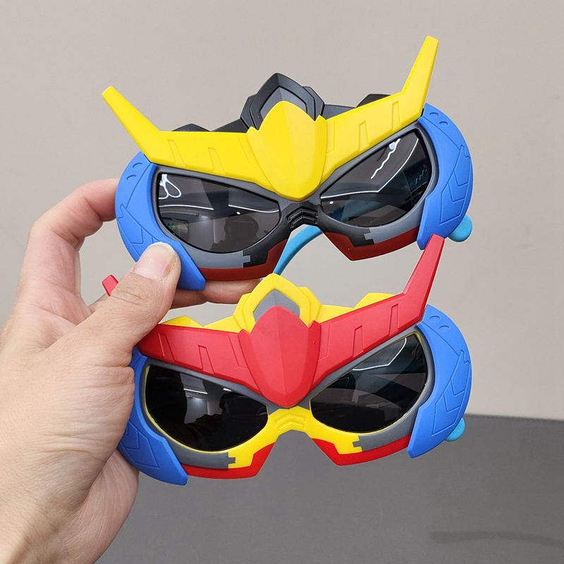 儿童偏光墨镜潮酷男宝宝硅胶眼镜