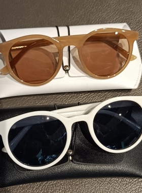 墨镜女韩版潮复古少女白色框ins网红街拍太阳镜小脸抖音同款眼镜