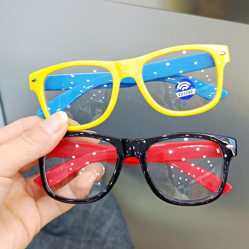 儿童防蓝光眼镜2-12岁小孩防辐射护目眼镜抗疲劳小学生平光镜护眼