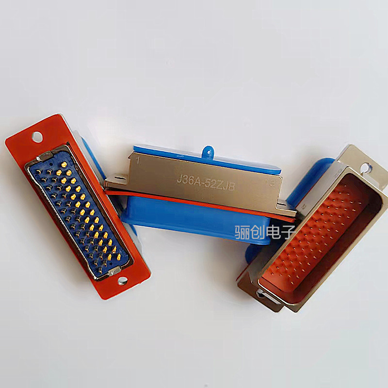 J36A-52ZJ矩形连接器插座焊杯式