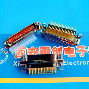 J30J 37ZKWP7 矩形連接器37芯彎針焊板子插座插件 37ZKW