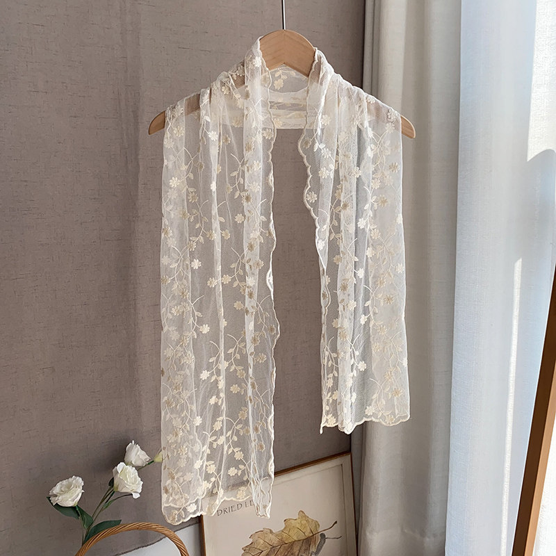 清新唯美刺绣蕾丝小丝巾优雅复古色文艺围巾女春秋纱巾韩版薄款,服饰配件/皮带/帽子/围巾,围巾/丝巾/披肩,淘宝优惠券,粉丝福利购,淘宝优惠卷
