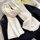保暖短款 优雅气质针织镂空毛线围脖女秋冬季 羊毛 羊绒围巾 软软