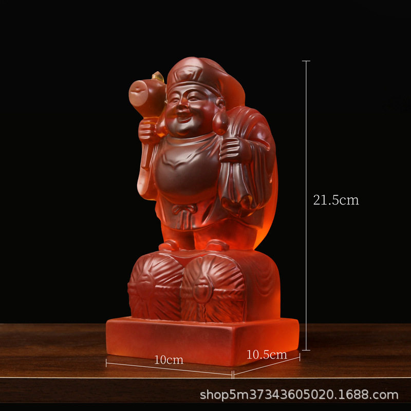 大黑天财神像玛哈嘎拉弥勒佛水琉璃佛像摆件摩诃迦罗树脂厂家新款