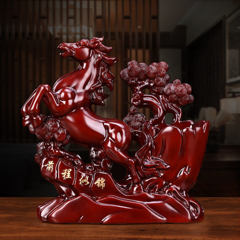 牛笔筒中式摆件家居装饰工艺品老板桌摆设店铺开业送礼教师节礼物,家居饰品,桌面摆件,淘宝优惠券,粉丝福利购,淘宝优惠卷