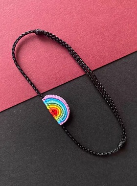 【彩虹桥】新中式编织手链精编手绳本命年红绳手链文创手作