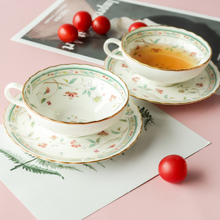 日本Noritake则武Hanasarasa花更纱骨瓷茶咖啡具壶糖奶红茶咖啡杯