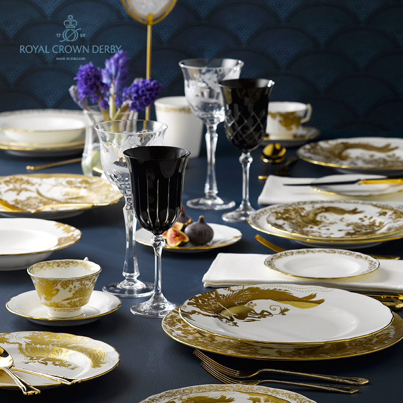 英国餐盘茶杯皇家德贝骨瓷