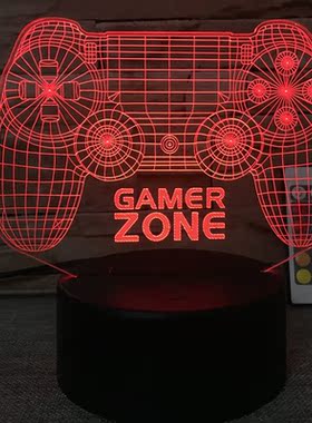电竞房装饰氛围灯PS5switchPS4游戏按键手柄灯怀旧氛围灯主机灯RG