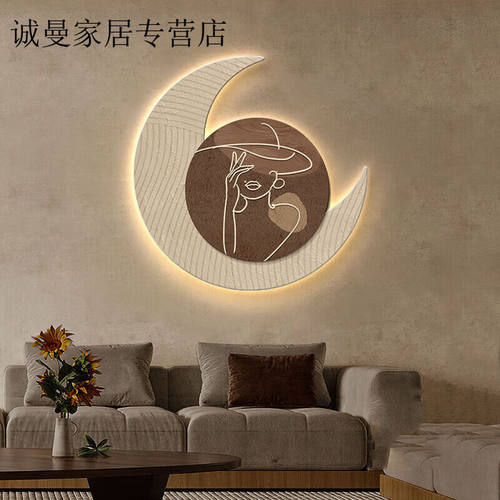 婕茵桐侘寂风卧室床头装饰画肌理画客厅挂画高档玄关背景墙壁画抽