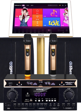 奇声家庭ktv音响点歌机套装家庭影院音箱家用专业卡拉ok唱歌全套