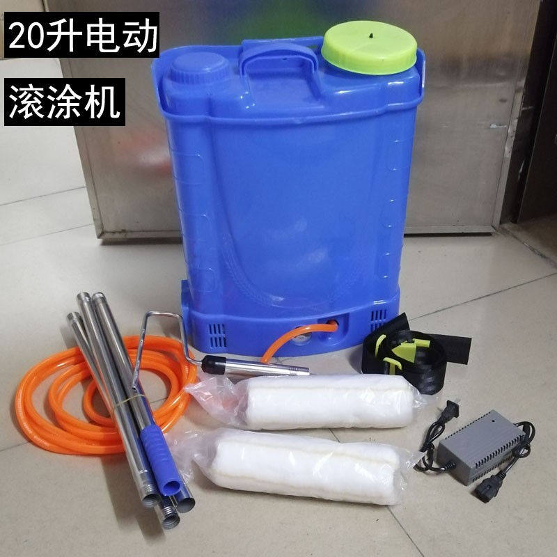 半自动滚涂机油漆乳胶漆滚刷机墙身天花全面涂刷工具刷墙滚筒无需