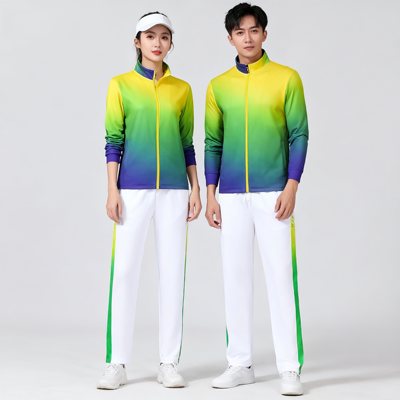 梦之队新款春秋健步走运动服套装女男广场舞健身操工间操团体校服