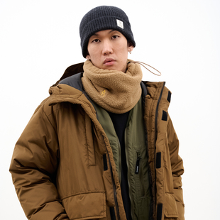 吃茶去chichaqu抓绒围脖摇粒绒围巾户外保暖复古 潮WOO专属