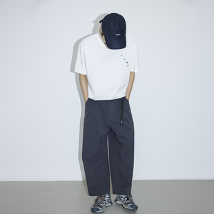 吃茶去chichaqu25户外特氟龙三防卡扣尼龙九分裤 休闲宽松百搭