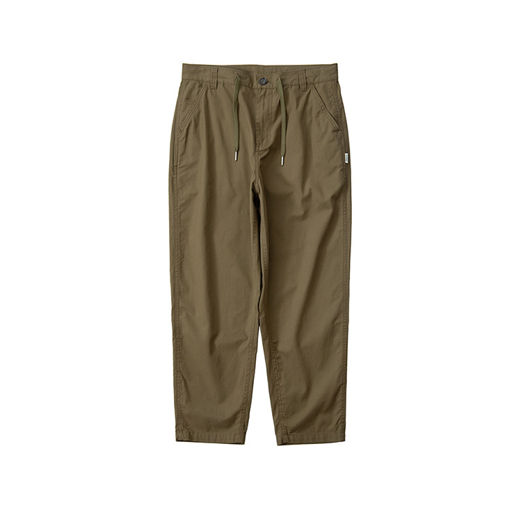 吃茶去长裤斜纹chichaqu锥形裤