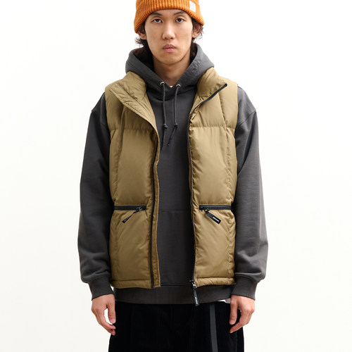 吃茶去羽绒马甲重磅防拨水保暖