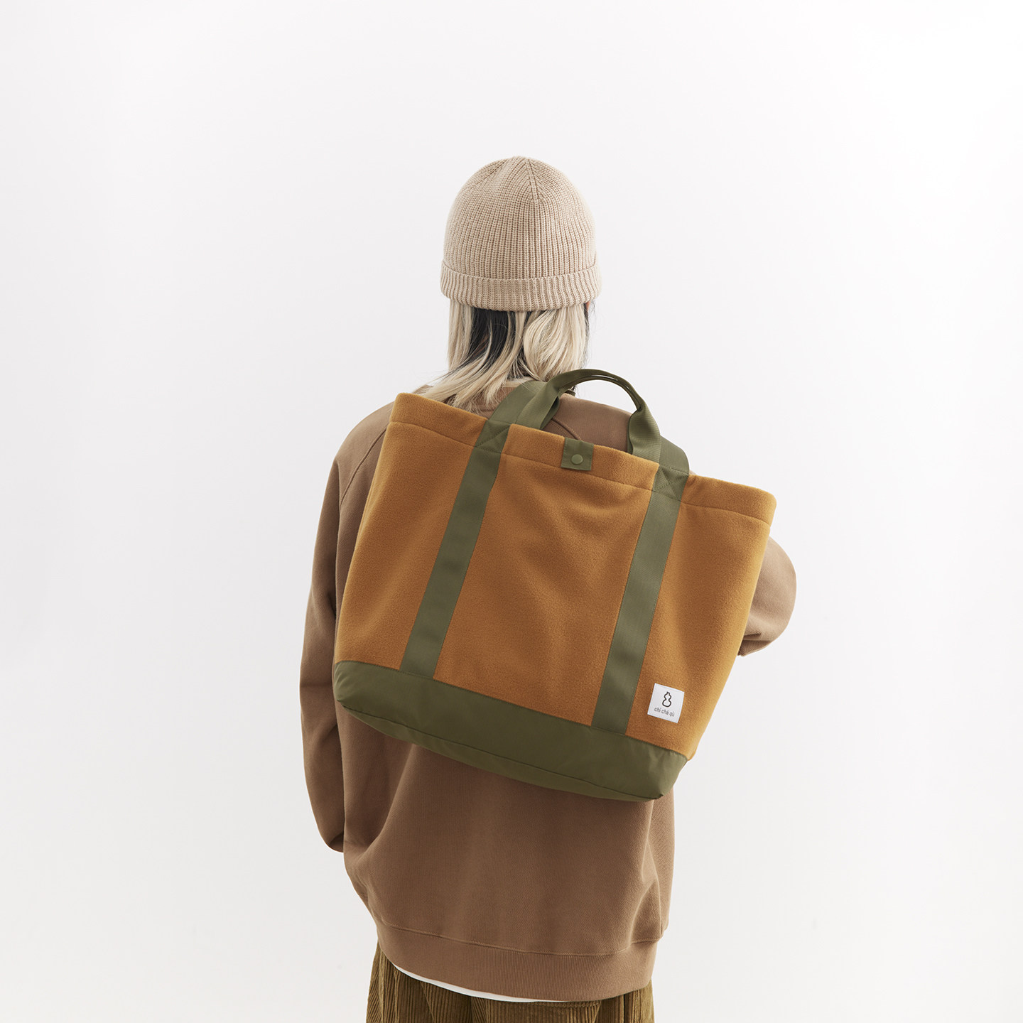 吃茶去chichaqu25户外双面摇粒绒托特包抓绒挎包拼接再生尼龙山系,箱包皮具/热销女包/男包,男士包袋,淘宝优惠券,粉丝福利购,淘宝优惠卷