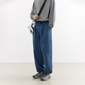 吃茶去chichaqu25户外轻量宽松斜袋伞兵长裤 百搭男女 休闲工装