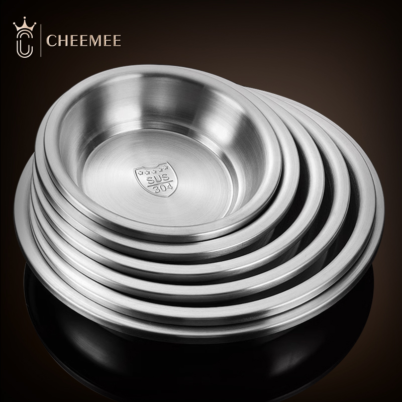 CHEEMEE304不锈钢盘子菜盘