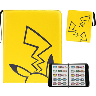 宝可梦明耀之星卡收集册椭圆大容量精灵球卡册街机游戏卡牌收藏册