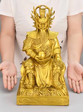 铜龙王爷神像摆件供奉东海龙王家居客厅开业装饰品