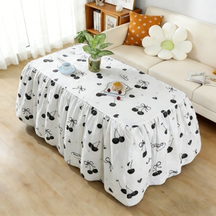 加厚长方形烤火桌子罩可脱胆拆洗烤火被罩电取暖桌罩套烤火架保暖