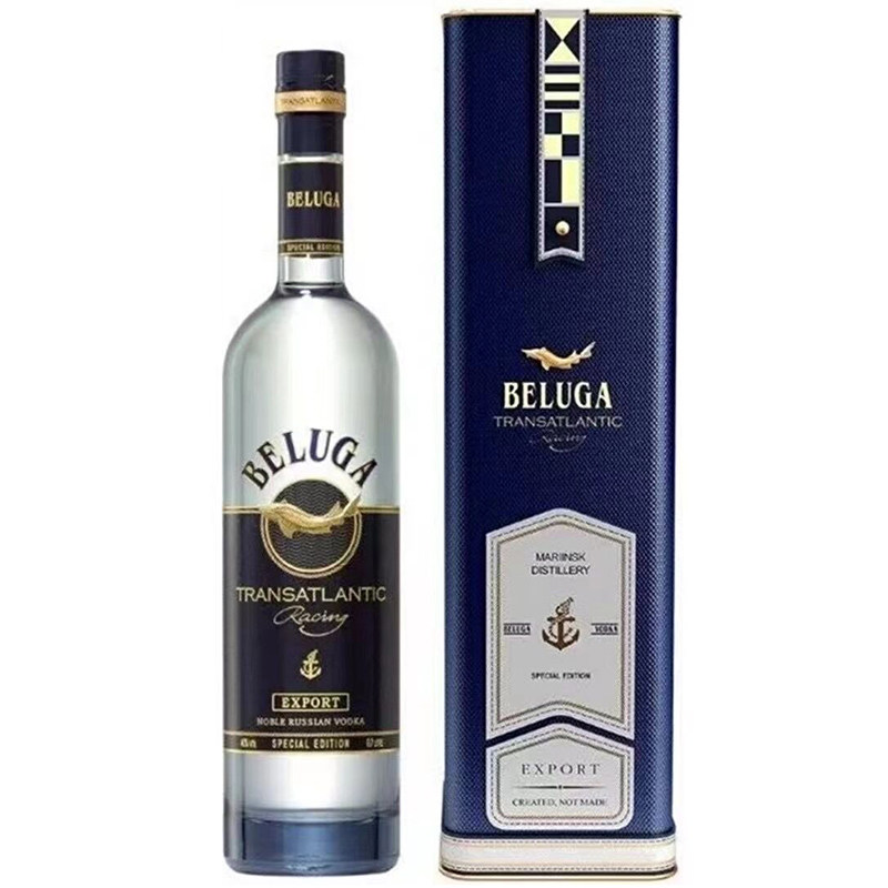 金鲟鱼伏特加礼盒装白鲸大西洋彼岸洋酒beluga vodka白酒酒吧酒水